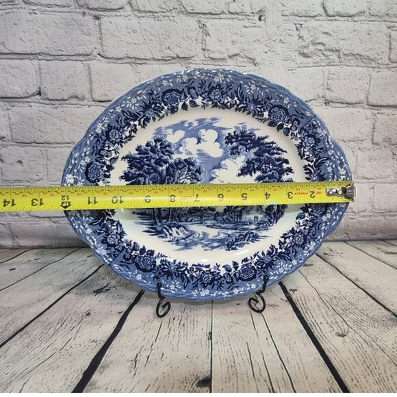Vintage W.H Grindley Country Style Oval Serving Platter - Picture 4 of 5